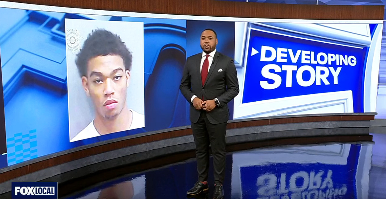 Screenshot from Fox 5 Atlanta’s news report on Connor Mediate’s murder case highlighting delayed trial and the family’s call for justice reform.